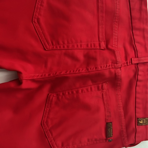 Red coated skinny jeans - Picture 5 of 6